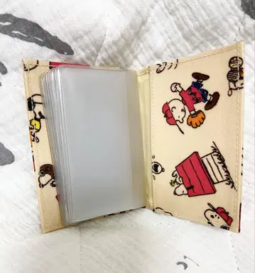 스누피 peanuts 카드 홀더 카드 케이스 미사용품 새상품급