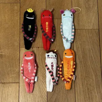 봉제 인형 마스코트 6체 세트