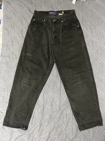 silverTab 배기 블랙 데님 W31 L30 90년대