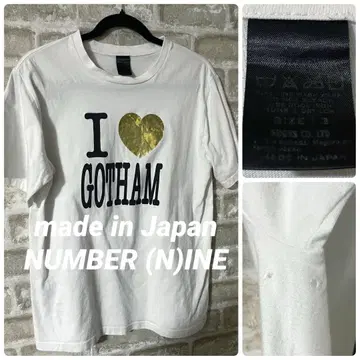 NUMBER NINE 남성용 L 티셔츠 고담TEE 넘버나인