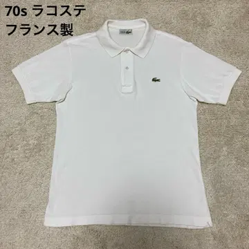70년대 LACOSTE 라코스테 피케 셔츠 화이트 3 프랑스제