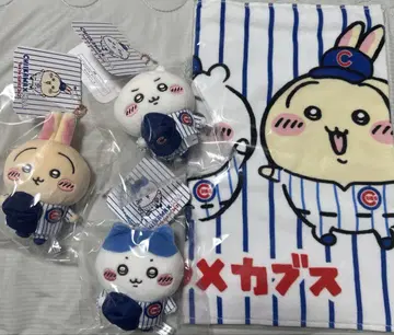 치이카와 x MLB 마스코트 페이스 타월 (컵스) 세트