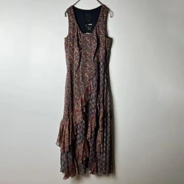 ANNA SUI 안나수이 실크 원피스 올 패턴 미사용품
