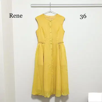 0054 Rene 슬리브리스 무릎 기장 원피스 36 사이즈