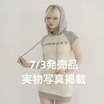andmary Mary logo mini dress
