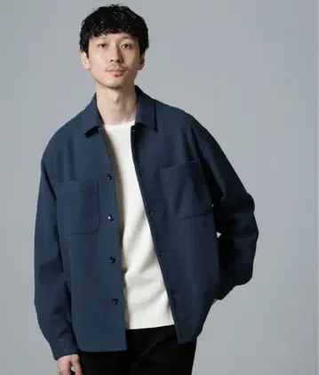 nano universe 테크 멜톤 CPO 셔츠 블루종