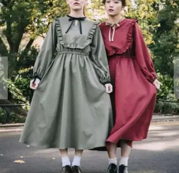 레베카 부티크 프릴 리본 원피스