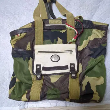 오로비안코 카모플라쥬 나일론 토트백