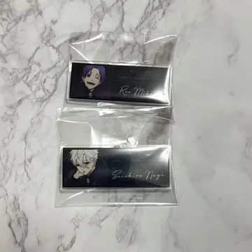 블루 록 나기 세이시로 미카게 레오 네임 배지 2세트