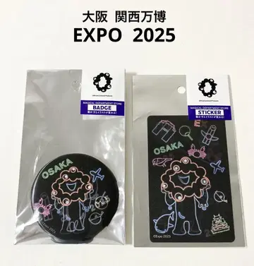 오사카 간사이 만박 akuaku 캔뱃지1 스티커1 EXPO2025