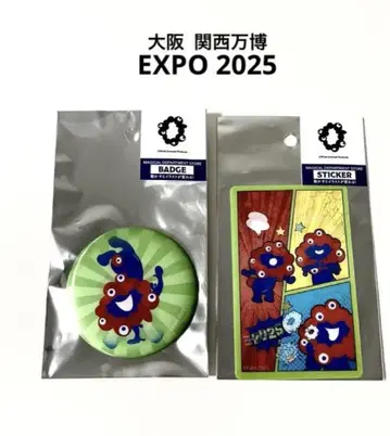 오사카 간사이 만박 akuaku 캔뱃지3 스티커3 EXPO2025