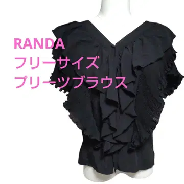 [새상품급] RANDA 플리츠 블라우스 프리 사이즈 고급 상의