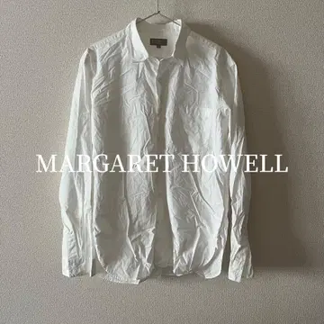 MARGARET HOWELL 화이트 긴팔 셔츠 L 사이즈