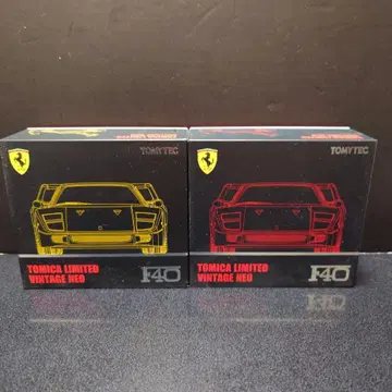 토미카 리미티드 빈티지 NEO F40 빨간색 노랑 세트