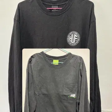 HUF 티셔츠 2매 세트 huf 롱 슬리브 티셔츠 L 사이즈 롱티