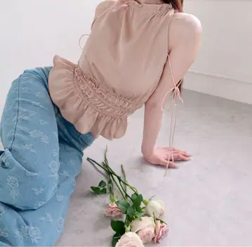 YILON MADE Satin ribbon tops