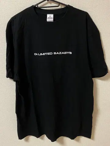 04 Limited Sazabys Plot 티셔츠 블랙 XL 사이즈