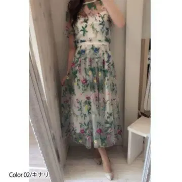 볼륨 튤 자수