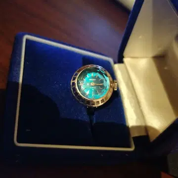 새상품급 SEIKO 오토매틱 시계 파랑 링 시계