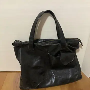 블랙 가죽 백