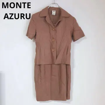 MONTE AZURU 원피스 셋업 린넨 프랑스제 브라운