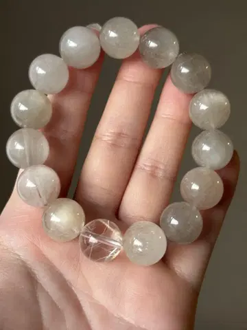 래빗 헤어 루틸 x 설상 루틸 디자인 블레스 13.5mm 안지름 16cm