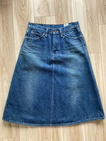 orslow 인디고 데님 A라인 스커트