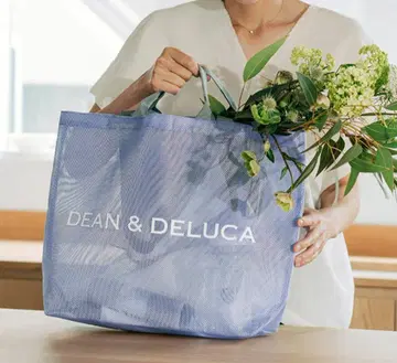DEAN&DELUCA 메쉬 토트백 라일락 L 사이즈