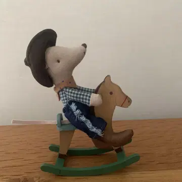maileg 메일레그 카우보이 마우스 온 락킹 호스