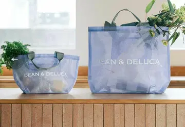 DEAN&DELUCA 메쉬 토트백 라일락 SL 사이즈 세트