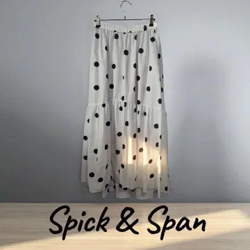 Spick & Span 도트 무늬 롱 스커트