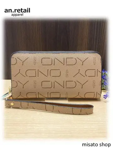 Ondy 여성용 장지갑 RFID 블로킹 기능 라운드 지퍼