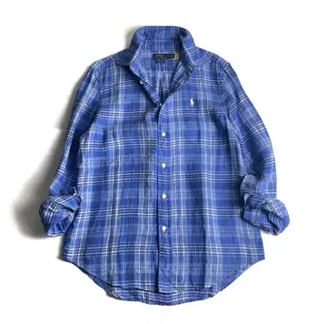 POLO RALPH LAUREN 린넨 체크 셔츠 폴로 랄프로렌