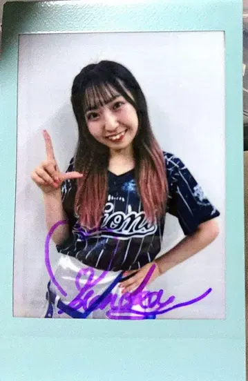 honoka 사인 폴라로이드 세이부 라이온즈 bluelegends bbm
