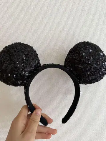 스팽글 미키 머리띠