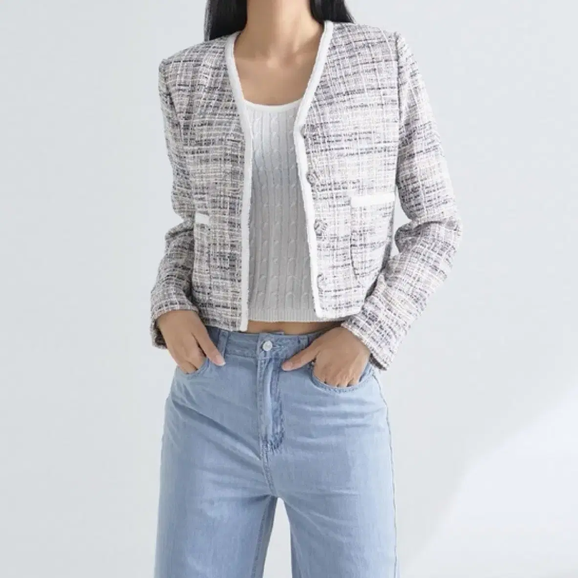 MIXXO Tweed Jacket (Spring, Late Summer, Autumn) on Bunjang