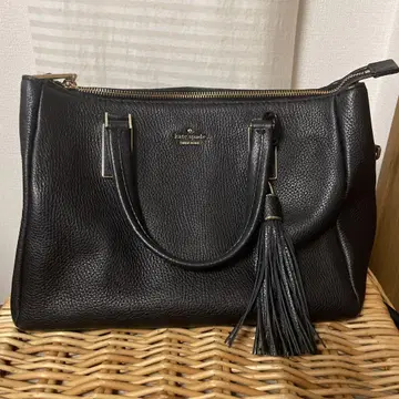 Kate Spade 블랙 가죽 핸드백