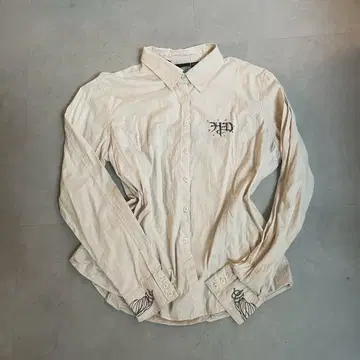 Harley Davidson 긴팔 셔츠 XL 베이지