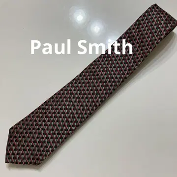 Paul Smith 실크 넥타이 체크 무늬