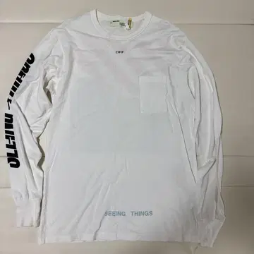OFF-WHITE 롱 슬리브 셔츠 화이트