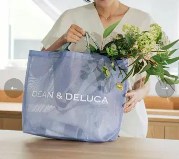 DEAN&DELUCA 메쉬 토트백 라일락 L 사이즈