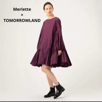 Merlette x TOMORROWLAND 별주 원피스 보르도