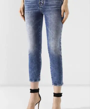 DSQUARED2 디스퀘어드 스트레치 크롭 데님 38