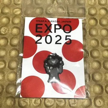 오사카 간사이 만박 먝먝 핀 배지 검은 먝먝 EXPO2025 새상품