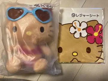 헬로키티 당첨 복권 2 봉제 인형 9 돗자리 세트