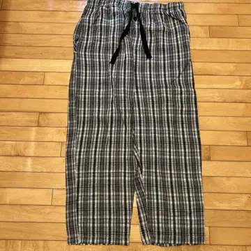 FRUIT OF THE LOOM 체크 무늬 팬츠 XL