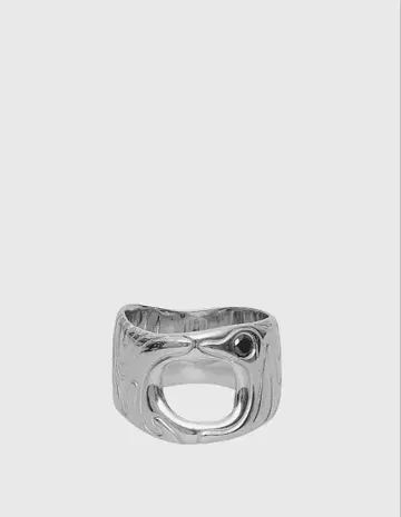 OCTi Black Sapphire Globe Ring