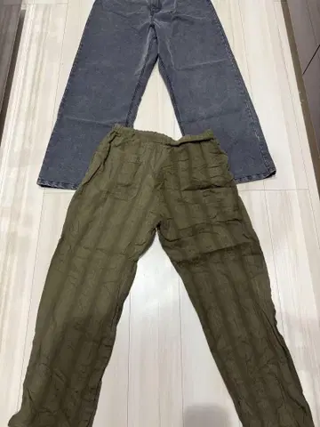 모노마트 그레이 데님 프릭스스토어 이지 팬츠