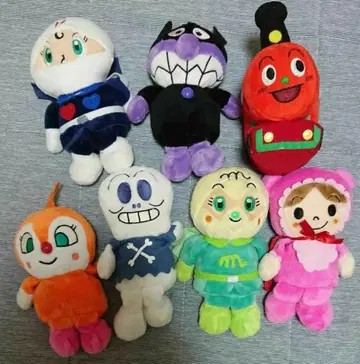호빵맨 봉제 인형 7개 세트