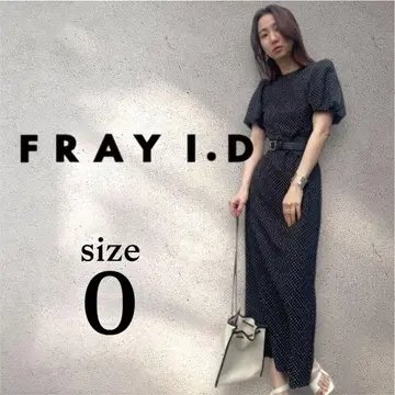 FRAY I.D 프레이 아이디 린넨 퍼프 슬리브 원피스 0 사이즈